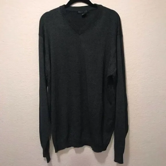NWOT. Domani Men’s V-Neck Black Sweater. XXL. - Picture 3 of 6